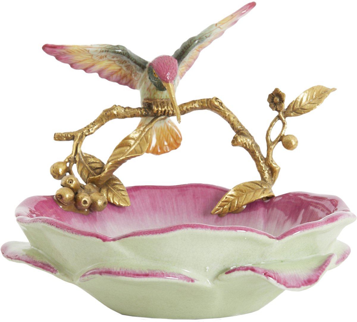 Schaal HUMMINGBIRD - 24x21x20 cm - Roze