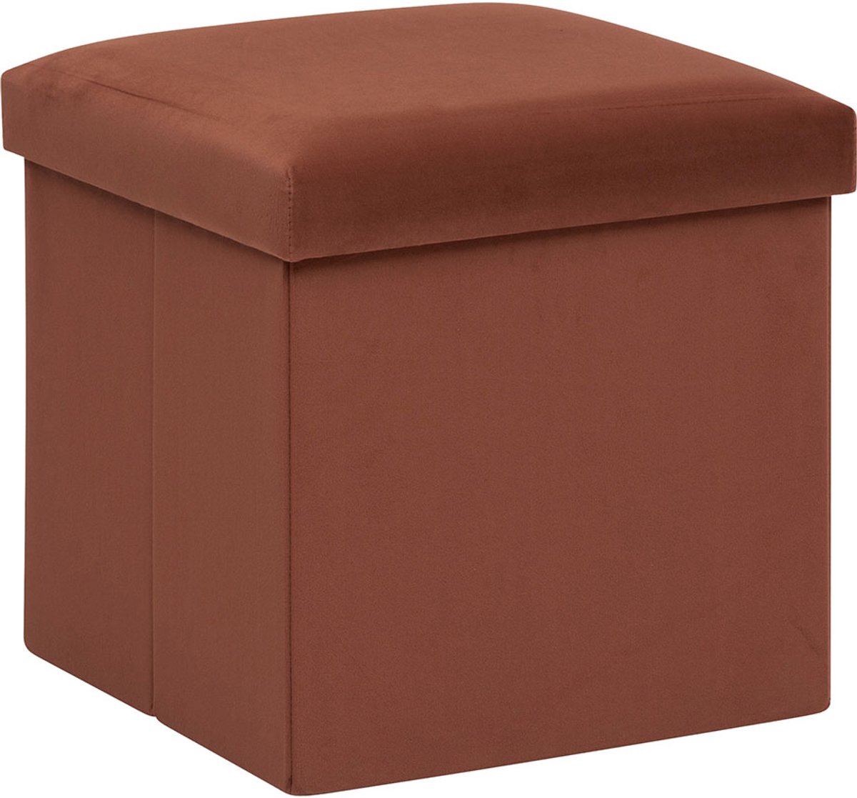 VelvetPoef + Opbergbox Antoinette Oranje