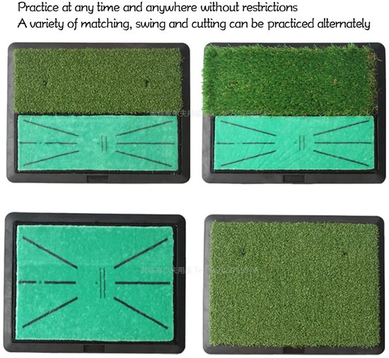 Draagbare en antislip oefenmat voor golftraining in de tuin, ideaal voor golfers van alle niveaus van Merkloos — afbeelding 4