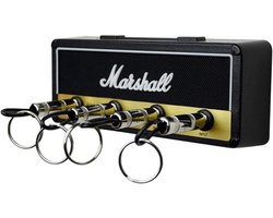 Allecto Plus - Wandgemonteerd sleutelkastje met vintage gitaar sleutelaansluiting - Rock Style Decor - Verjaardagscadeau - Inwijdingsfeest cadeau - Sleutelhangeropslag gadgets met luidspreker design