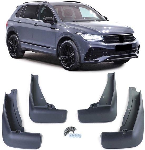 Lialto Bumperbescherming Zwart – Voor VW Tiguan II SUV (type AD1, Vanaf 2016), 113 X 7,8 X 0,6 Cm, 2 Mm Dik ABS-kunststof, Zelfklevend, Eenvoudig Te Monteren