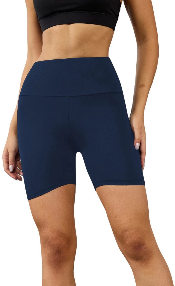 Nivard Biker Short Dames Korte Legging Lange Onderbroek Bikershort Met Pijpjes Blauw