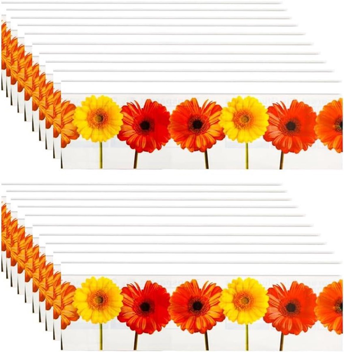30 stuks vliegenval bloemendesign vliegenvanger raam - inclusief lijm - herbruikbaar - effectieve insectenval voor binnen