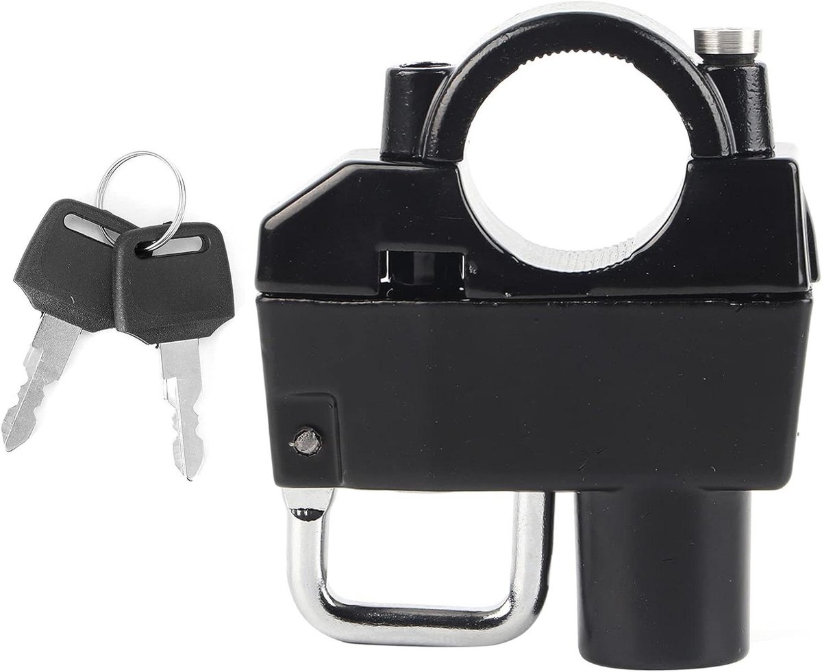 Bediffer Helm Hangslot - Antidiefstal Helmbeveiliging voor 25 mm Stuur - Motoraccessoires voor Lange Afstandsritten.