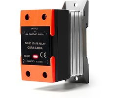 GSR2-1 Integrated Semiconductor Relay - Jadeshay Semiconductor Relay Module - DC Control AC Single Phase - DIN Rail Mounting (Size: GSR2-1-40DA)
