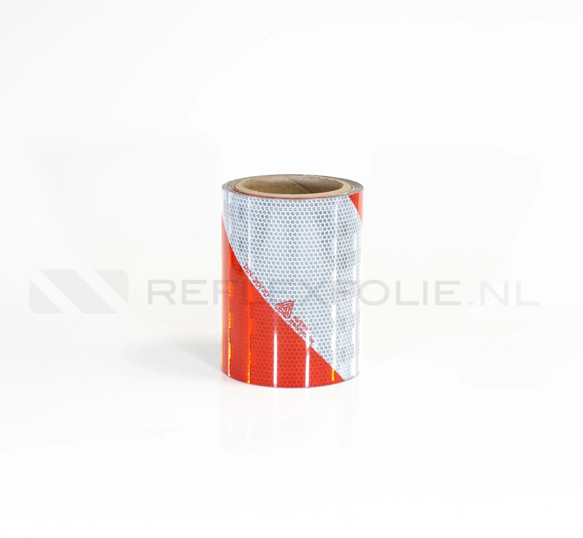 Industriemarkering rood/wit (Copy) Linkswijzend / 141mm / 9m