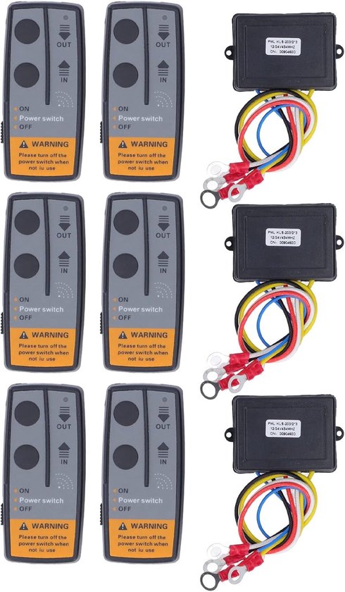 Kabelloses Seilwinden-Fernbedienungs-Set 12V/24V – Universal Für Truck, ATV & SUV, Inkl. 2 Fernbedienungen Und Empfänger, Reichweite Ca. 23 M