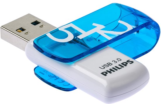 Philips USB Stick 512 GB Vivid Edition Ocean Blue® - 3.0 USB Type-A 3.2 - Led - Wit