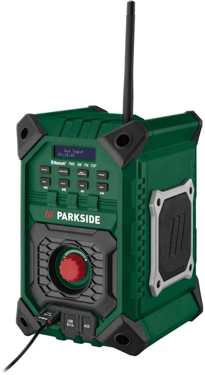PARKSIDE® Accu-bouwradio 12 V of 20 V zonder accu en lader