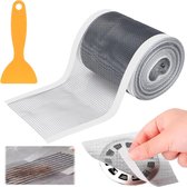 Afvoerzeef - 100 mm x 5 m - Afvoerzeef gootsteen - Haaropvanger voor afvoer - Met kunststof spatel - Afvoerzeef douche - Doucheafvoer haarvanger - Haarvanger - Haarzeef - Voor keuken, gootsteen, douches, badkuipen