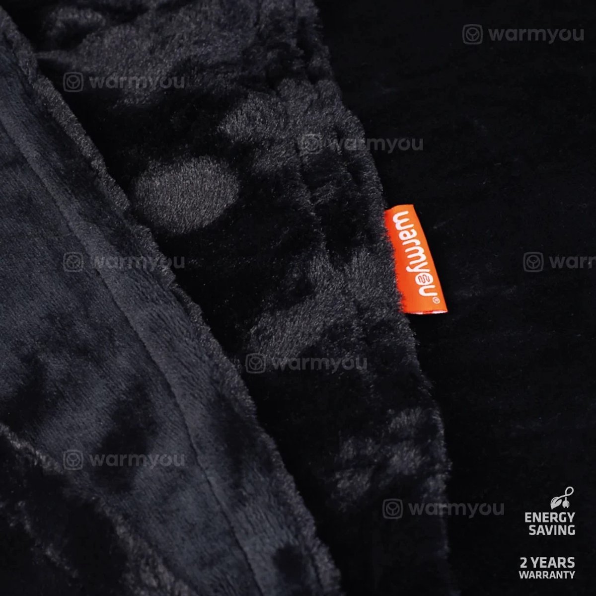 Elektrische warmtedeken fleece 180×130 cm - 10 warmtestanden - Warmyou Luxum XL - Zwart – foto 7