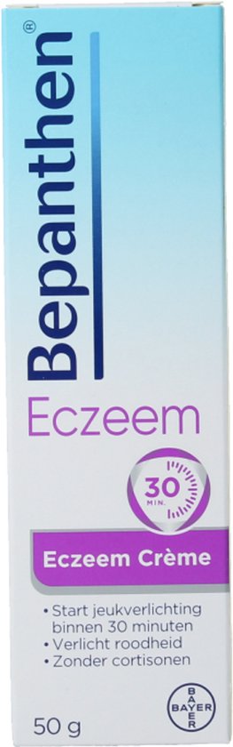​Bepanthen Eczeem Crème 50 gram | Verlicht Jeuk en Roodheid bij Mild tot Matig Eczeem | Ondersteunt Huidherstel met Dexpanthenol | Vrij van Cortisonen en Parfum​