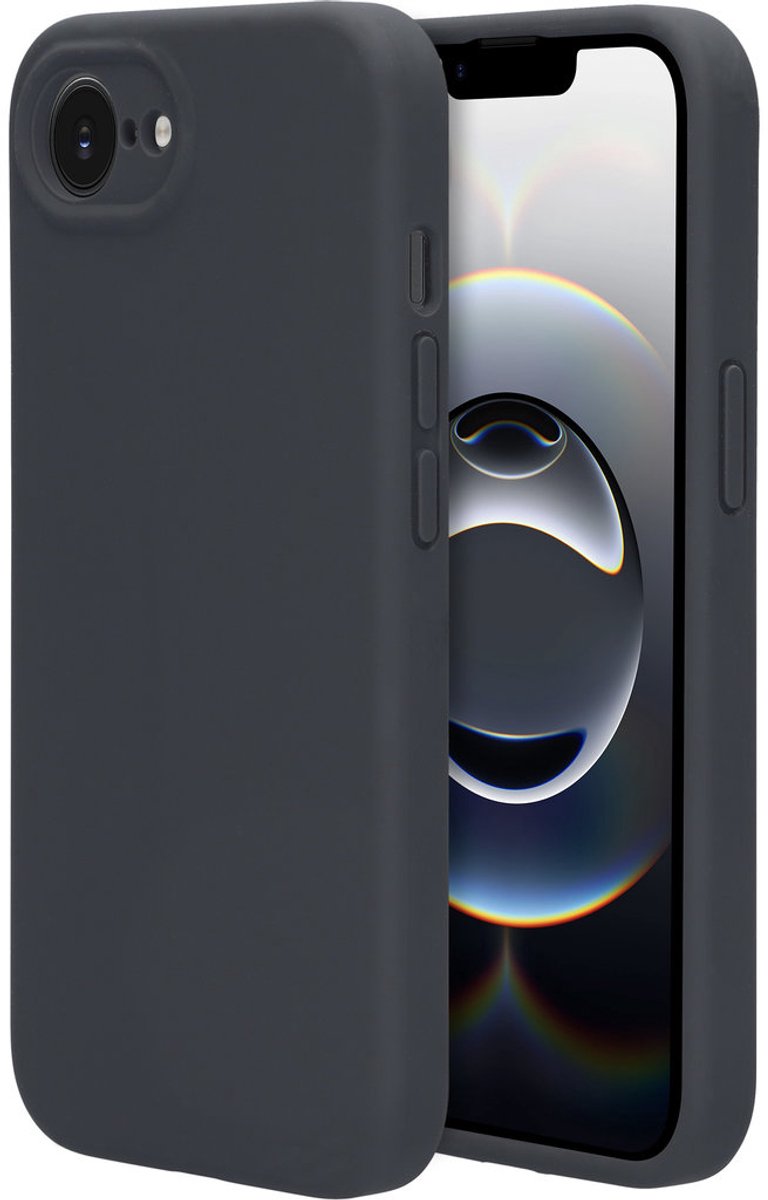 Mobiparts hoesje geschikt voor de Apple iPhone 16e Apple iPhone 17e - Siliconen - Grijs