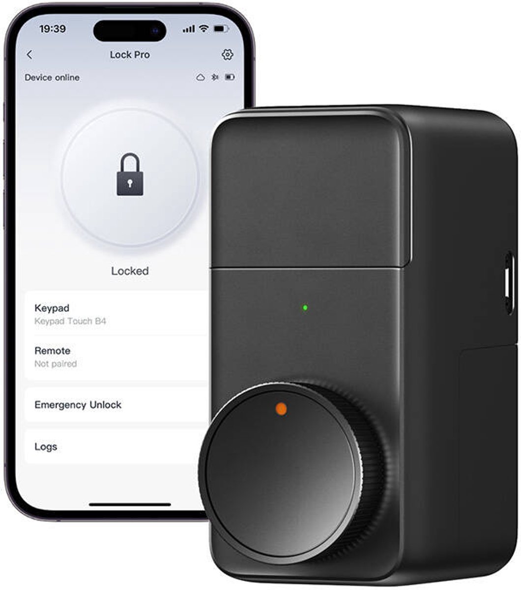SwitchBot - Smart Lock Pro (2024) - Serrure de porte intelligente - Matière prise en