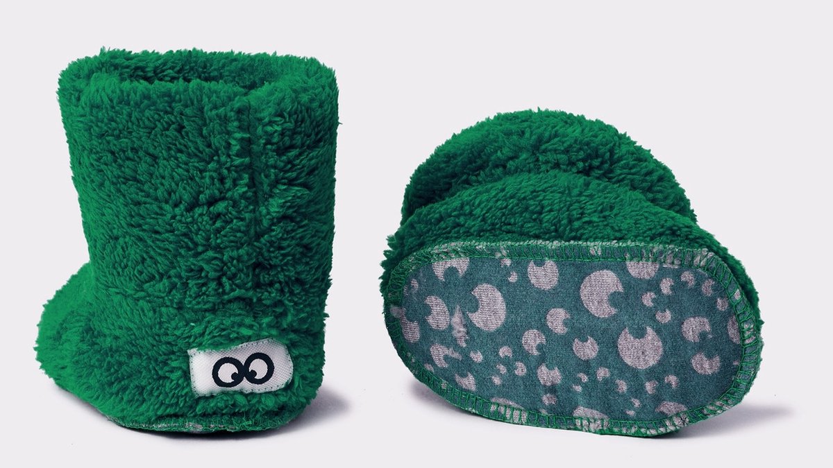 Pantoffels Woody -donkergroen - 252-10-BOO-M/792 - maat 26/30