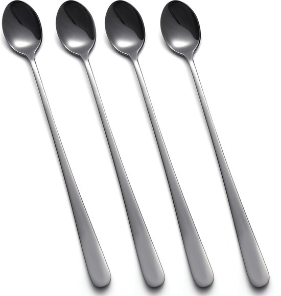 Chef Aid Set van 2 Lange Steel Lepels van Roestvrij Staal