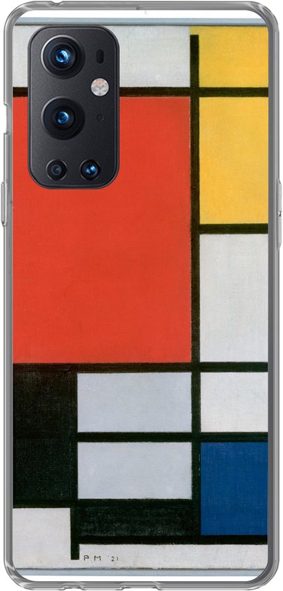 OnePlus 9 Pro - Composition 2 en Rouge Blauw et Jaune - Piet Mondrian - Coque de téléphone en Siliconen