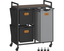 DailySupplies® Wasmand 3 Vakken - Wassorteerder - 100L