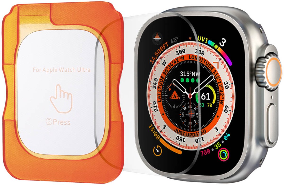 ACCEZZ Gehard Glas Screenprotector met applicator smartwatch Screenprotectors Transparant