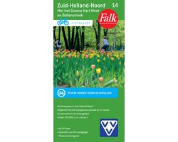 Falkplan fietskaart - Falk VVV Fietskaart 14 Zuid-Holland NOORD