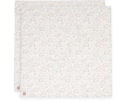 Jollein Hydrofiele Doek Large - 115x115cm - Elephant Tales - 2 - 2 stuks