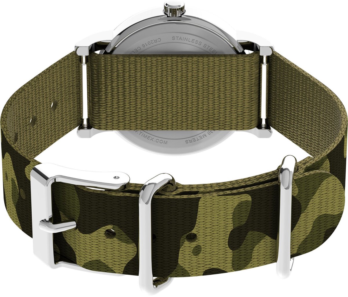 Timex Weekender Seasonal Kwarts Analoog Horloge Groente Case: 100% Brass And Llb| Bracelet: 100% Fabric 31 mm TW2V61500Z1