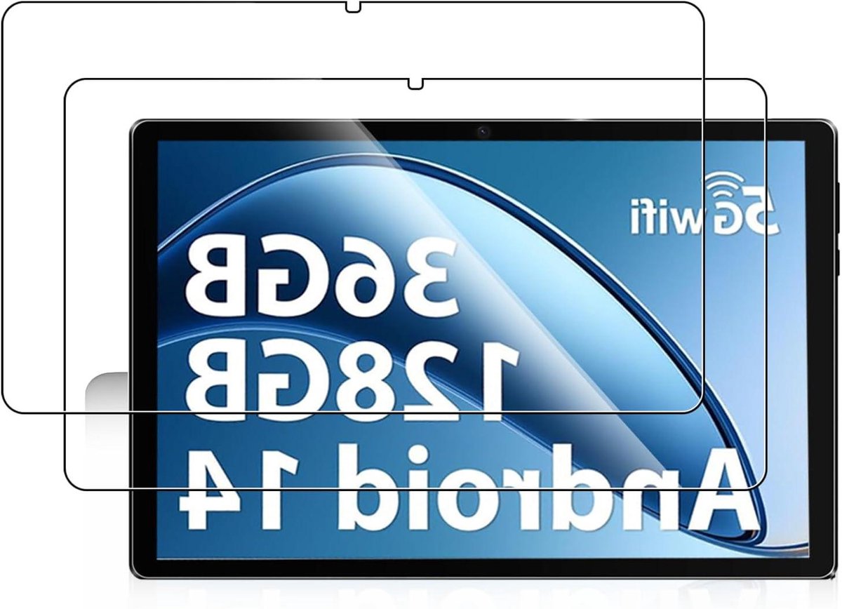 ByShane - Gehard glazen scherm beschermer voor 10" Android Tablet - Hoge transparantie Krasbestendig Anti-vingerafdruk (2 stuks)