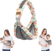 Draagzak - Ergonomische Draagzak - Buikdrager - Baby Vanaf Geboorte Tot 3 Jaar - Heupdrager - Baby Carrier - Babydrager - Baby En Peuter Heupzitje - Comfortabel & Snel - Ademend - Verstelbaar - Voor Buik, Heup En Rug - Kleurrijk