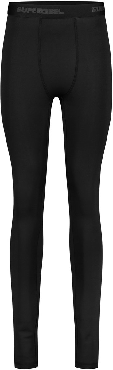 SuperRebel TOM_ – Sportlegging heren – Zwart – Flexibel – Ademend – Strakke fit – Training & fitness