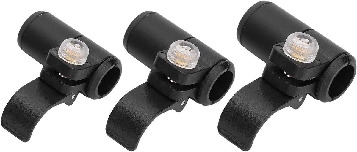 Allecto Plus - 3-delige Set Klimstokvergrendelingen voor Wandelstokken - Universele Accessoires voor Wandelen en Backpacken - Verstelbare Steunstokklemmen - Rubberen Sloten met 14mm, 16mm en 18mm - Ideaal voor Bergbeklimmen