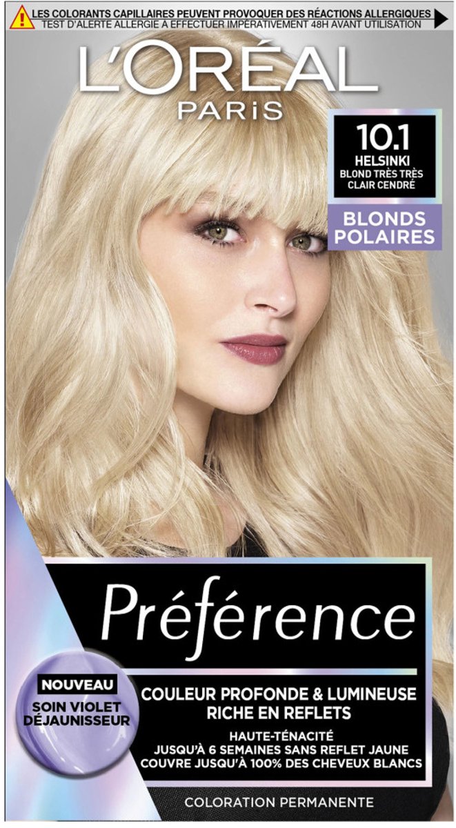 L'Oréal Paris - Permanente Haarkleuring Preference - 10.1 Helsinki Blond Très Très Clair