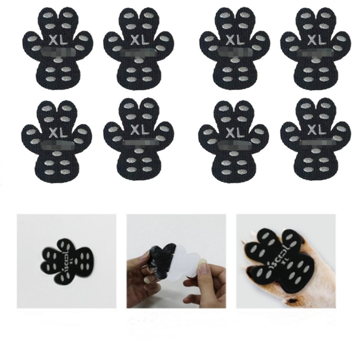 Waterdichte en antislip pootkussentjes, verpakking van 24 XL
