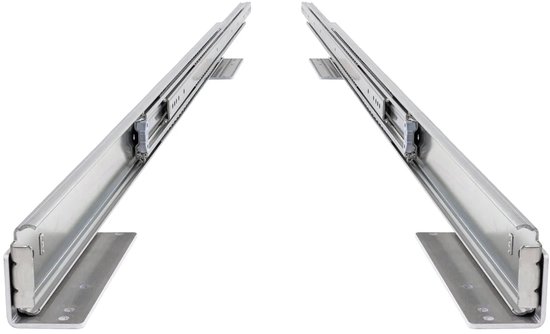 Set de glissières de tiroir + montage au sol incliné 30 cm 12" extension complète capacité de charge 250 kg rails de tiroir robustes supports de faible luminosité en aluminium 300 mm 12 pouces pour véhicule utilitaire