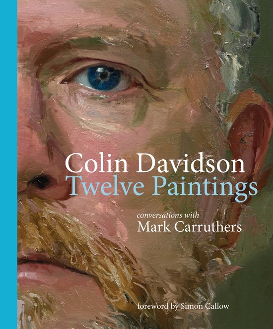 Boekomslag met close-up van een schilderij van een oog, met de tekst 'Colin Davidson Twelve Paintings'.