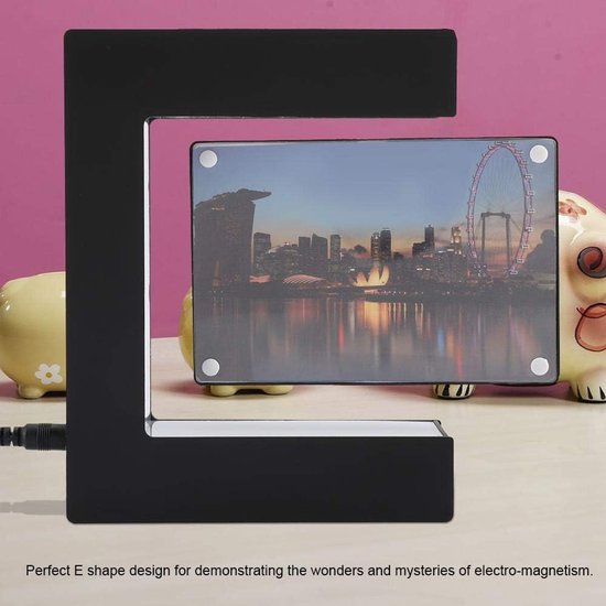 Floating Photo Cube Magnetic Floating Photo Frame LED Magnetic Levitation Anti-gravity with LED Light New Toy for Home Office Wedding Decoration [EU] — afbeelding 2