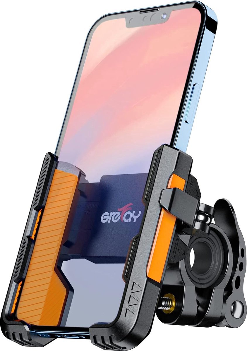 Telefoonhouder voor Fiets - Telefoonhouder 1S Quick Release - Motorfiets - Twee Connectoren - Stuurdiameter 20-40 mm - 360 ° Draaibaar - Geschikt voor 4.0-7.0 Smartphone