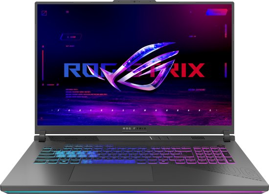 ASUS ROG Strix G18 G814PM-S8051W AMD Ryzen™ 9 8940HX Laptop 45,7 cm (18") Full HD+ 16 GB DDR5-SDRAM 1 TB SSD NVIDIA GeForce RTX 5060 Wi-Fi 6E (802.11ax) Windows 11 Home Nederlands Grijs - ASUS - Hoofdafbeelding