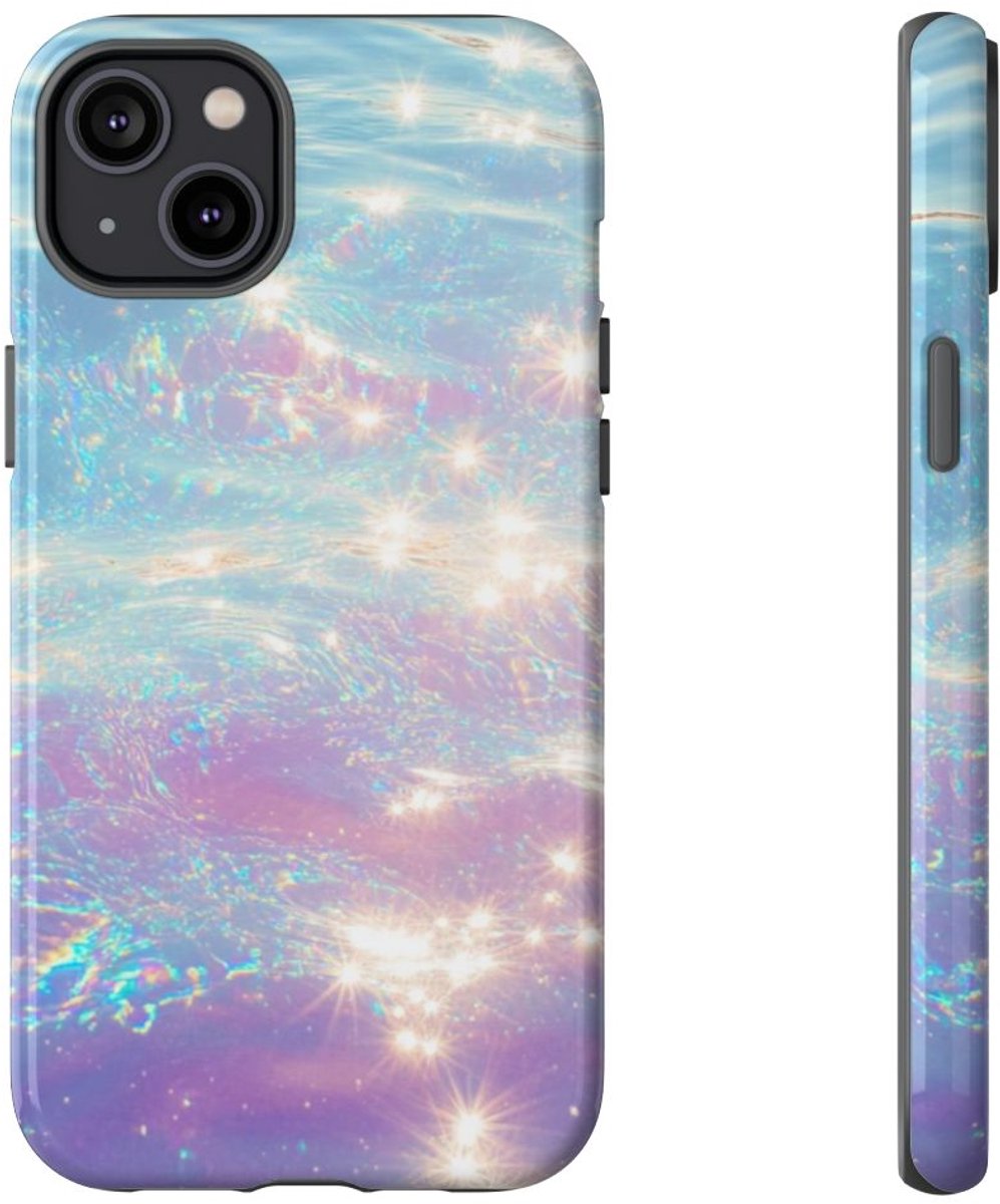 Iridescerend Waterglans Ontwerp – Telefoonhoesje Geschikt voor iPhone 14 Plus