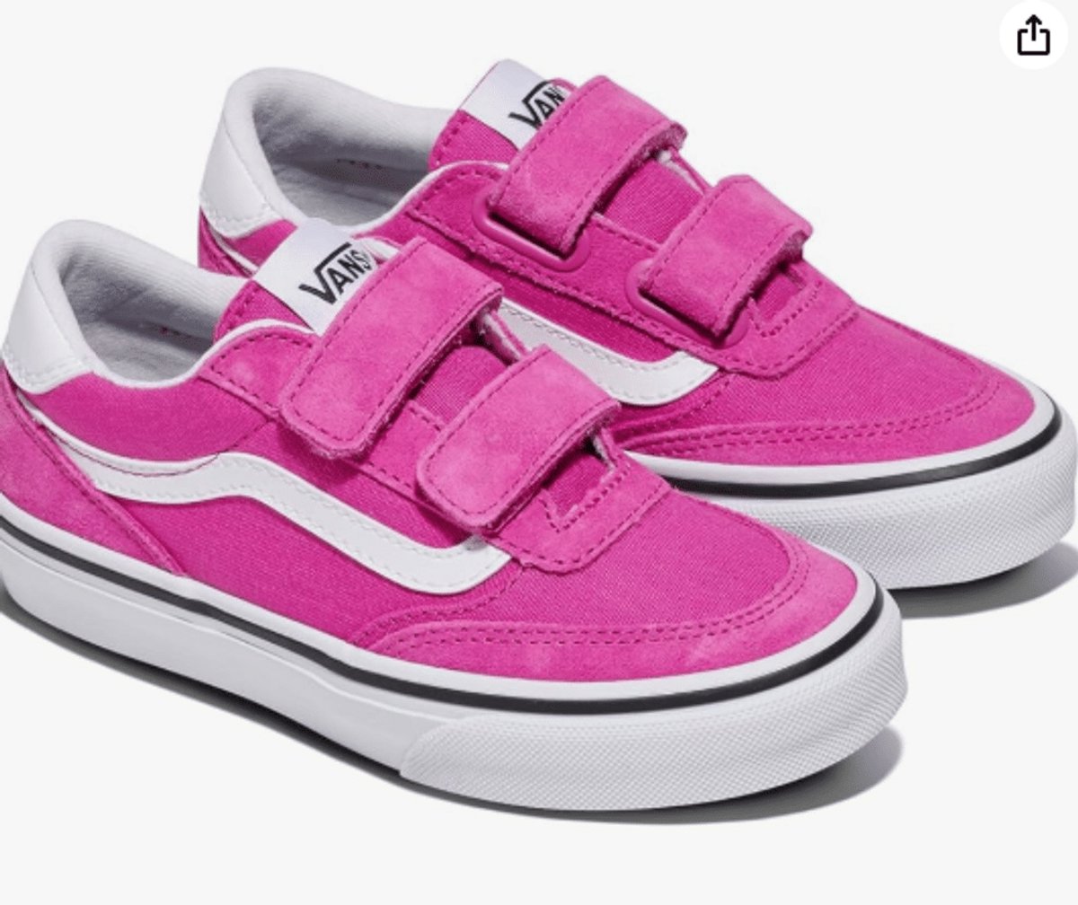 Vans Meisjes Sneaker Brooklyn Ls V Canvas Rasberry Rose Roze