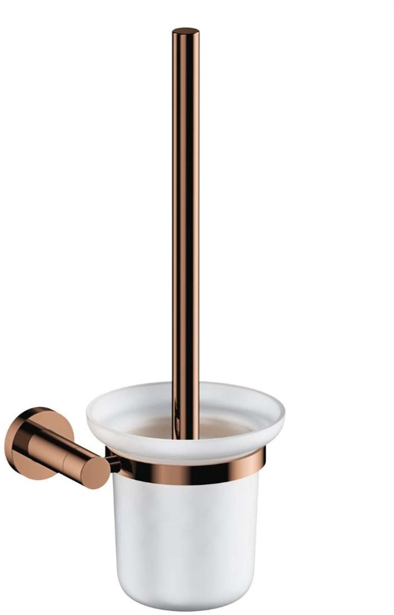 OMNIRES Modern Project - Toiletborstel voor wandmontage met houder, melkglas/koper MP60620CP