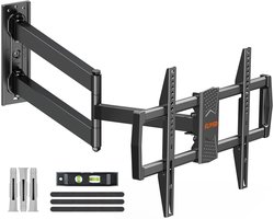 ELIVED TV-muurbeugel met extra lange knikarm 813 mm voor de meeste 37-75 inch tv's tot 45 kg, kantelbare, draaibare en roteerbare muurbeugel TV max. VESA 600 x 400 mm EV1036