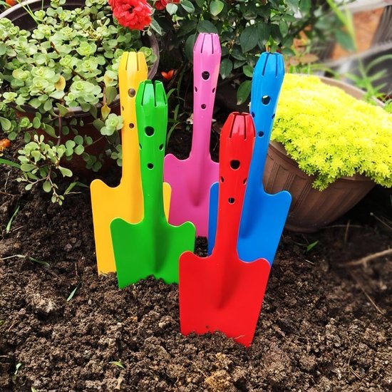 Tuingereedschap Kind - 5 Stuks Metalen Handschepjes - Kleurrijke Kinder Schep - Tuinscheppen voor Kinderen - Speelgoed & Educatief van Merkloos	 — afbeelding 3