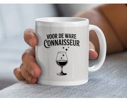 Voor de Ware Kenner Mok, Wijnliefhebber Cadeau, Unieke Koffiemok, Speciale Gelegenheid Mok, Stijlvolle Drankmok, Keramische Mok
