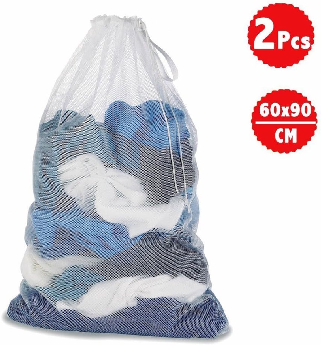 Crrynuo Waszakken - Wasnetten - Waszak groot - Packing Cubes - Travel Organizer - 2 stuks