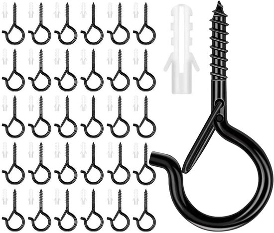 JTKREW 40 stuks vuilafstotende wandhaken voor onzichtbare nagels, haken voor wandafbeeldingen zonder boren, set van haken voor wandfoto's, haken voor het ophangen van foto's, schilderijen, hoeden