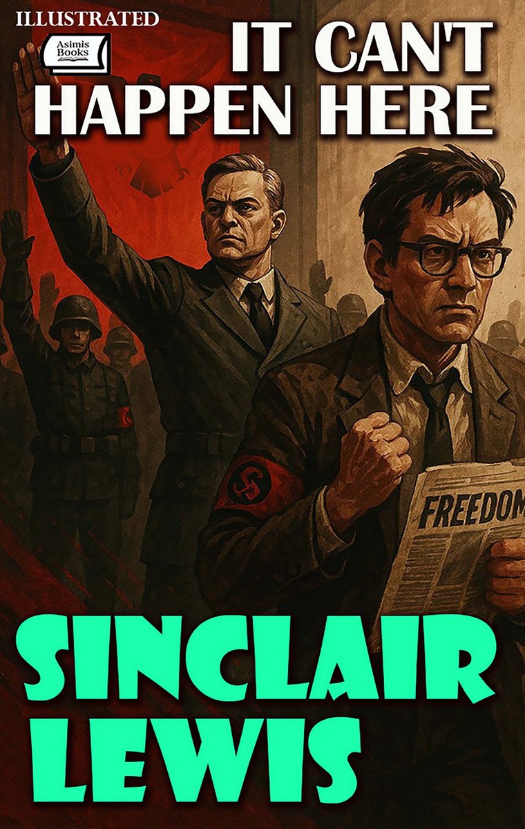 Omslag van It Can't Happen Here. Illustrated