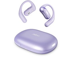 hileo hi95 - Draadloze Oordopjes met Oplaadcase – Paars - Sport - Open-Ear comfort - Bluetooth V5.4 oordopjes – Draadloze oortjes – Geschikt voor IOS/Android