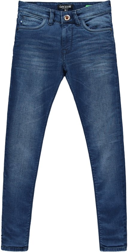 Cars Jeans Jongens Jog Jeans BURGO slim fit - Dark Used - Maat 152