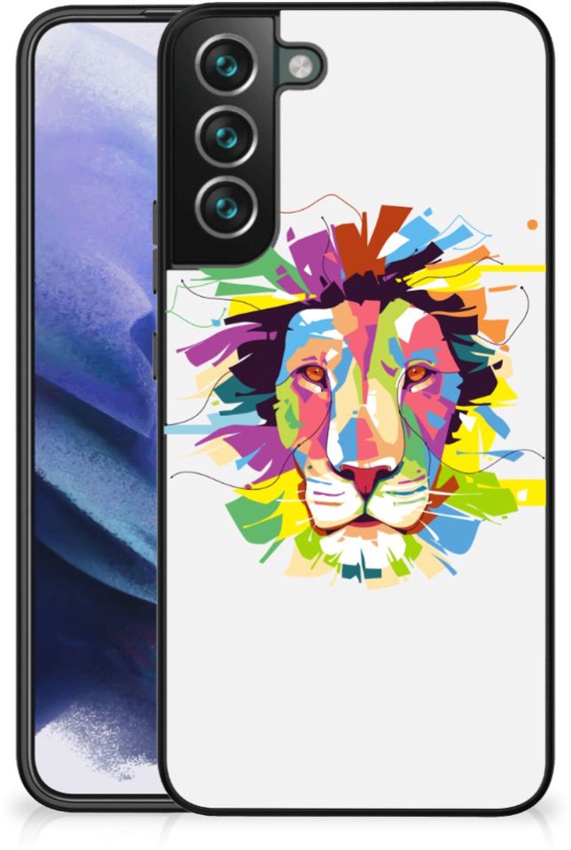 Back Cover voor Samsung Galaxy S22 Plus Hoesje Lion Color