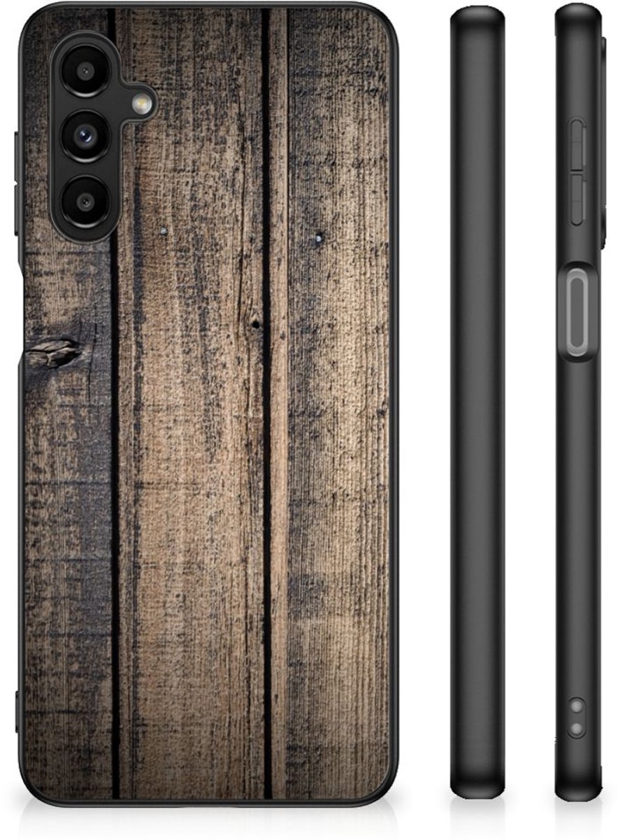 Samsung Galaxy A14 5G Houten Print Telefoonhoesje Steigerhout